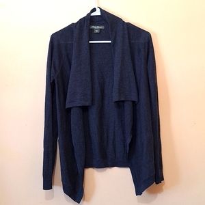 Eddie Bauer Wool Gray Open Cardigan